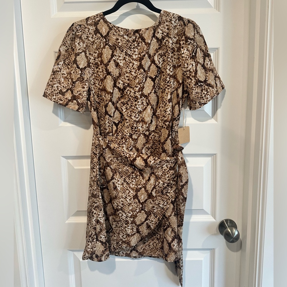 Blu Pepper Snakeskin Wrap Dress - NWT